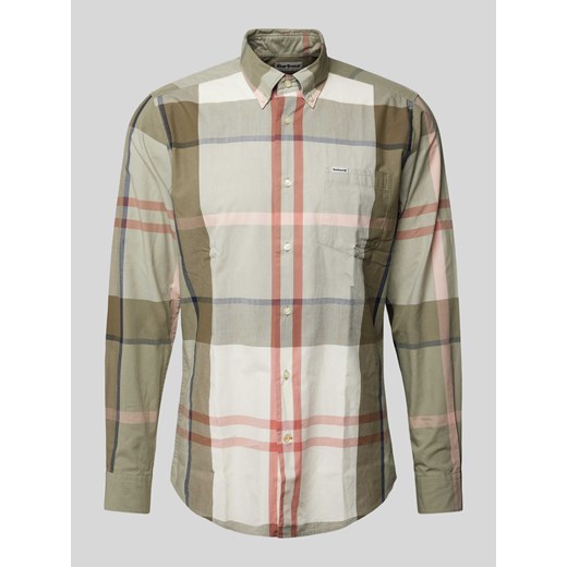 Koszula casualowa o kroju tailored fit z kołnierzykiem typu button down model ‘HARRIS’ ze sklepu Peek&Cloppenburg  w kategorii Koszule męskie - zdjęcie 170729050