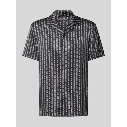 Koszula casualowa o kroju relaxed fit ze wzorem z logo na całej powierzchni ze sklepu Peek&Cloppenburg  w kategorii Koszule męskie - zdjęcie 170729202