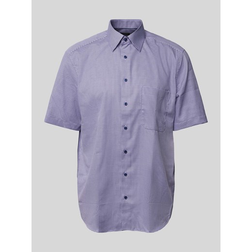Koszula biznesowa o kroju comfort fit ze wzorem na całej powierzchni ze sklepu Peek&Cloppenburg  w kategorii Koszule męskie - zdjęcie 170729364