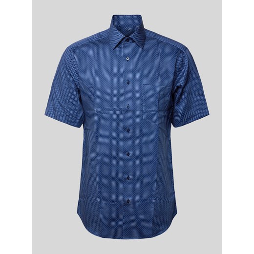Koszula biznesowa o kroju modern fit ze wzorem na całej powierzchni ze sklepu Peek&Cloppenburg  w kategorii Koszule męskie - zdjęcie 170729374