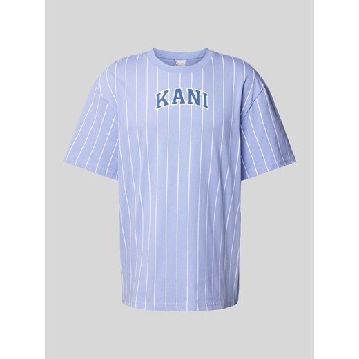 T-shirt ze wzorem w cienkie prążki ze sklepu Peek&Cloppenburg  w kategorii T-shirty męskie - zdjęcie 170729542