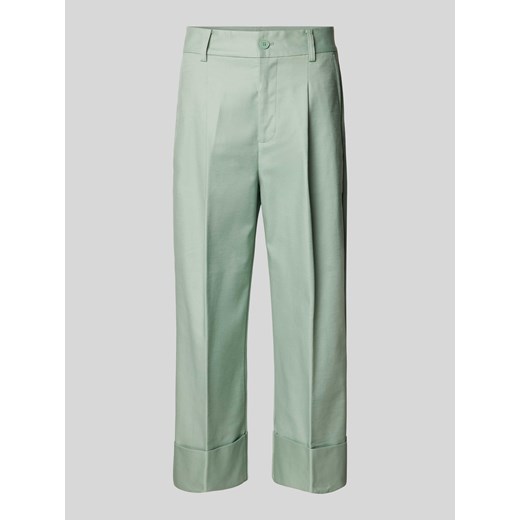 Spodnie materiałowe z zakładkami w pasie model ‘ZEEYA’ ze sklepu Peek&Cloppenburg  w kategorii Spodnie damskie - zdjęcie 170729624