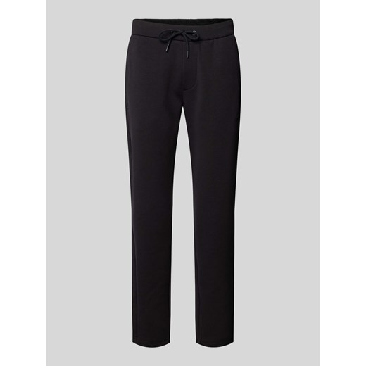Spodnie dresowe o kroju regular fit z tunelem ze sklepu Peek&Cloppenburg  w kategorii Spodnie męskie - zdjęcie 170729681