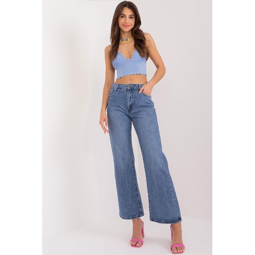 Szerokie spodnie jeansowe wide leg ze sklepu 5.10.15 w kategorii Jeansy damskie - zdjęcie 170729981