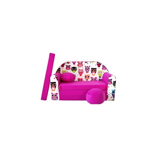 Kanapa dziecięca piankowa w sowy rozkładana ze sklepu 5.10.15 w kategorii Fotele dziecięce - zdjęcie 170730104
