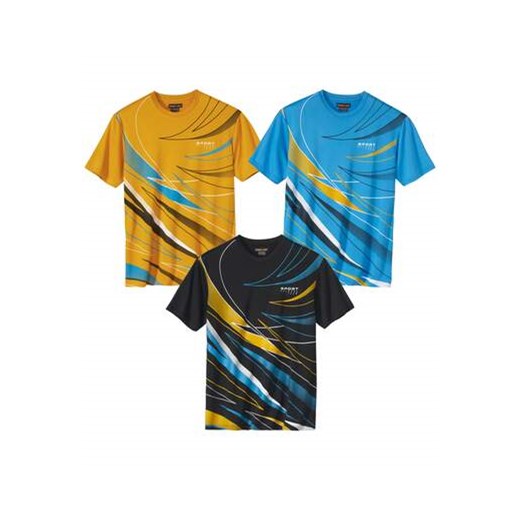 Zestaw 3 sportowych koszulek ze sklepu Atlas For Men w kategorii T-shirty męskie - zdjęcie 170730164
