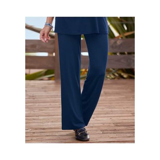 Lejące, wygodne, granatowe spodnie ze sklepu Atlas For Men w kategorii Spodnie damskie - zdjęcie 170730204
