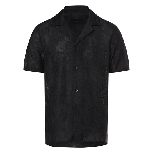 Drykorn Koszula męska - Bijan_2 Mężczyźni Regular Fit wiskoza granatowy jednolity ze sklepu vangraaf w kategorii Koszule męskie - zdjęcie 170731504