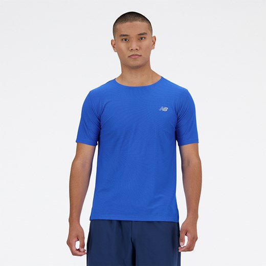 Koszulka męska New Balance MT41281BUL – niebieska ze sklepu New Balance Poland w kategorii T-shirty męskie - zdjęcie 170732704