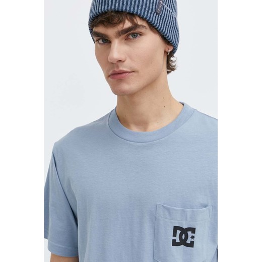 DC t-shirt bawełniany męski kolor niebieski z nadrukiem ADYZT05377 ze sklepu ANSWEAR.com w kategorii T-shirty męskie - zdjęcie 170734141