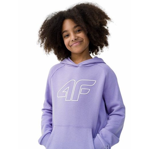 Bluza dziewczęca 4F fioletowa 