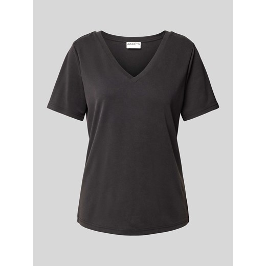 T-shirt z dekoltem w serek ze sklepu Peek&Cloppenburg  w kategorii Bluzki damskie - zdjęcie 170737090