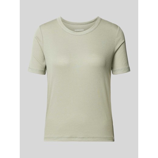 T-shirt z prążkowaniem model ‘GENEVRAA’ ze sklepu Peek&Cloppenburg  w kategorii Bluzki damskie - zdjęcie 170737100