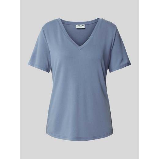T-shirt z dekoltem w serek ze sklepu Peek&Cloppenburg  w kategorii Bluzki damskie - zdjęcie 170737112