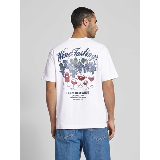 T-shirt z okrągłym dekoltem model ‘Team Red Wine' On Vacation L Peek&Cloppenburg 