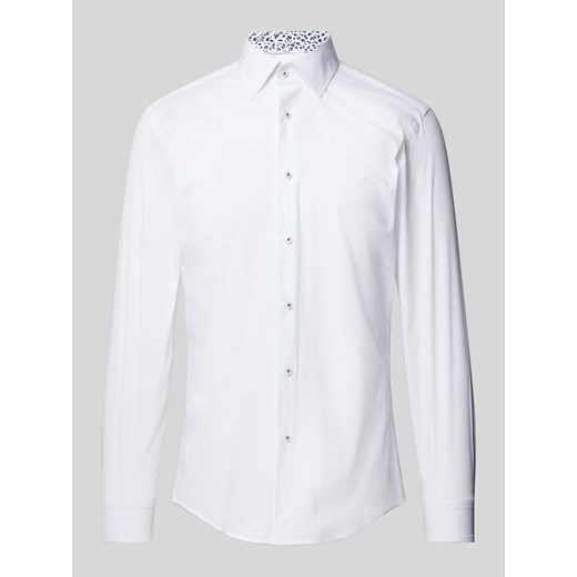 Koszula biznesowa o kroju slim fit z listwą guzikową ze sklepu Peek&Cloppenburg  w kategorii Koszule męskie - zdjęcie 170737234