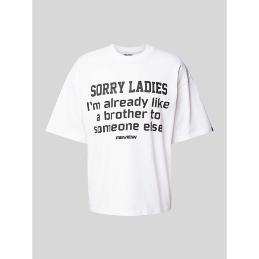 T-shirt z nadrukiem ze sloganem ze sklepu Peek&Cloppenburg  w kategorii T-shirty męskie - zdjęcie 170737270