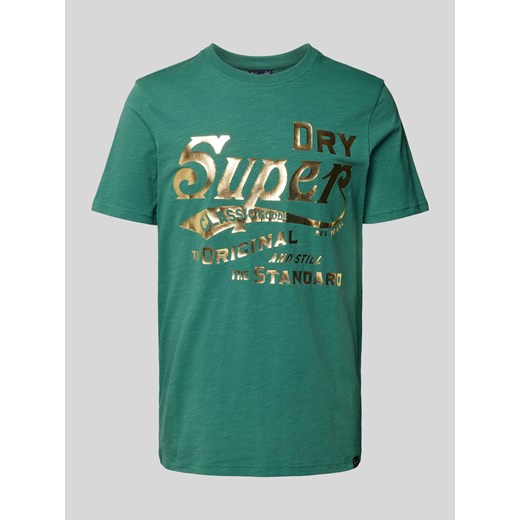 T-shirt z nadrukiem z logo model ‘METALLIC WORKWEAR’ ze sklepu Peek&Cloppenburg  w kategorii T-shirty męskie - zdjęcie 170737333