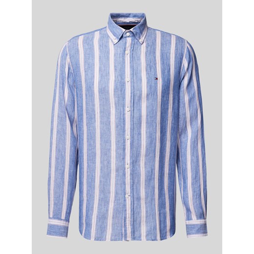 Koszula casualowa o kroju regular fit z wzorem w paski ze sklepu Peek&Cloppenburg  w kategorii Koszule męskie - zdjęcie 170737381