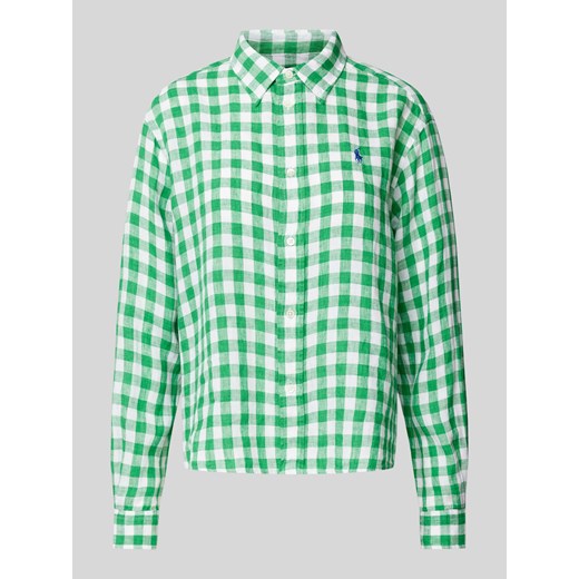 Bluzka koszulowa w kratkę ze sklepu Peek&Cloppenburg  w kategorii Koszule damskie - zdjęcie 170737392