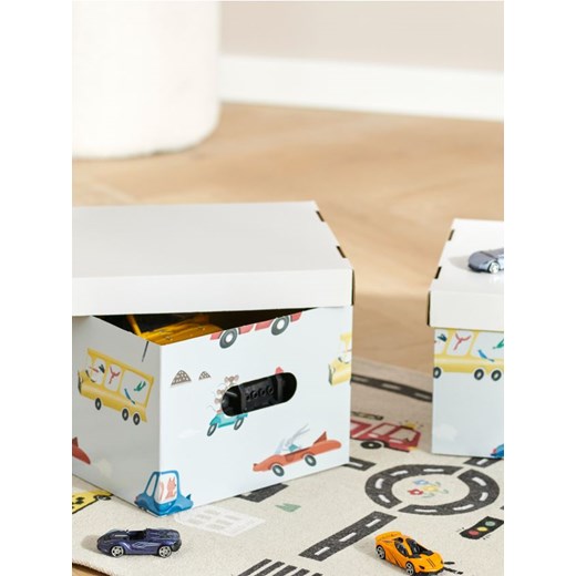 Sinsay - Pudełka do przechowywania 2 pack - błękitny - id: 490AH-05X - marki Sinsay - 170738034 Sinsay - Pudełka do przechowywania 2 pack - błękitny ze sklepu Sinsay w kategorii Kosze i pudełka na zabawki - zdjęcie 170738034