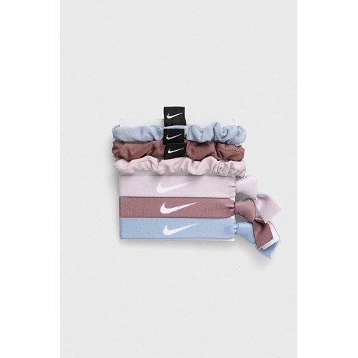 Nike gumki do włosów 6-pack kolor beżowy ze sklepu ANSWEAR.com w kategorii Gumki do włosów - zdjęcie 170739451