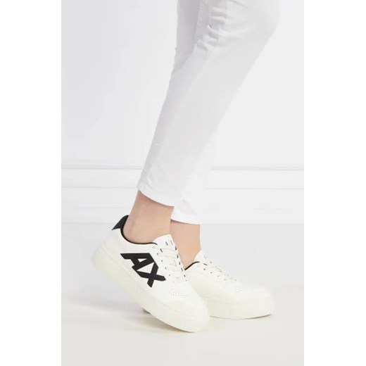 Buty sportowe damskie Armani Exchange sneakersy z tkaniny