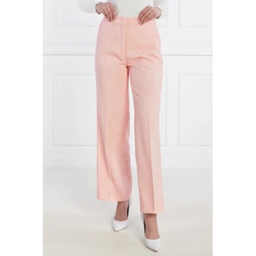 Spodnie damskie Guess różowe w stylu retro