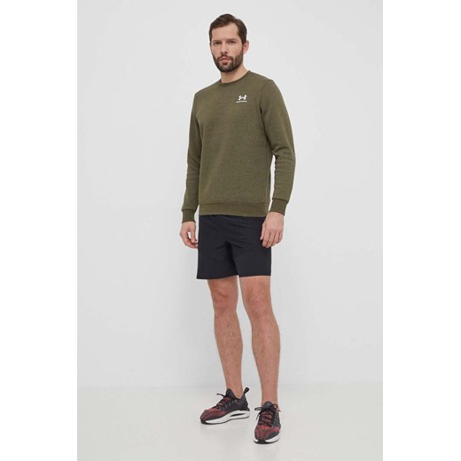 Under Armour bluza męska kolor zielony z aplikacją 1374250 ze sklepu ANSWEAR.com w kategorii Bluzy męskie - zdjęcie 170745432