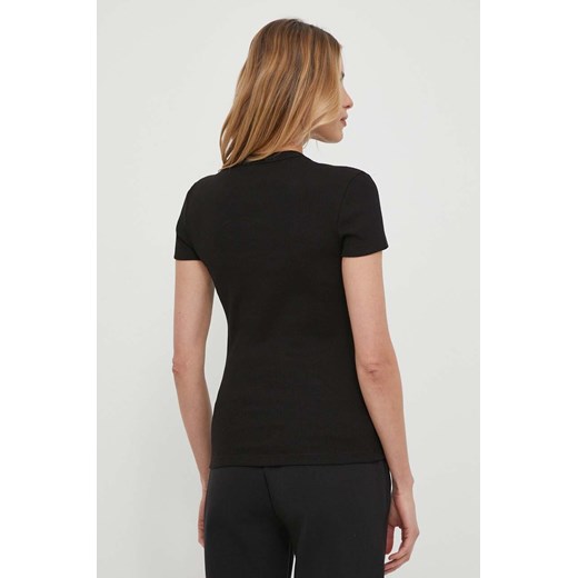 Lacoste t-shirt bawełniany kolor czarny Lacoste 40 ANSWEAR.com