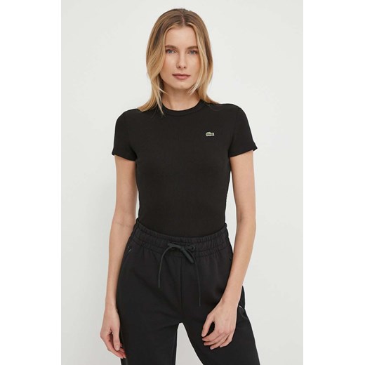 Lacoste t-shirt bawełniany kolor czarny Lacoste 34 ANSWEAR.com