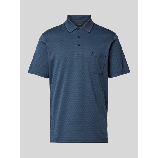 Koszulka polo o kroju regular fit ze wzorem na całej powierzchni ze sklepu Peek&Cloppenburg  w kategorii T-shirty męskie - zdjęcie 170749312