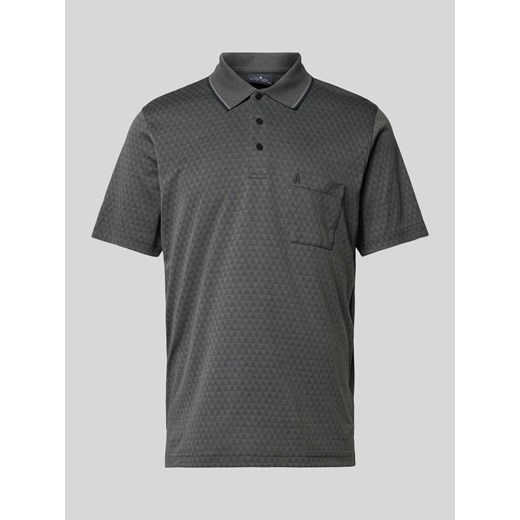 Koszulka polo o kroju regular fit ze wzorem na całej powierzchni ze sklepu Peek&Cloppenburg  w kategorii T-shirty męskie - zdjęcie 170749510