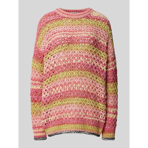 Sweter z dzianiny w paski ze sklepu Peek&Cloppenburg  w kategorii Swetry damskie - zdjęcie 170749521