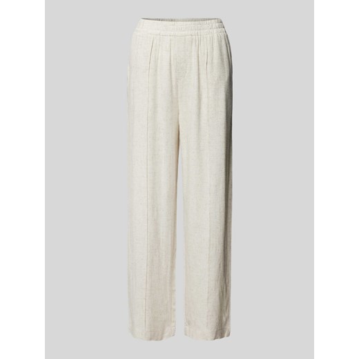 Spodnie materiałowe o kroju regular fit z zakładkami w pasie model ‘Atel’ ze sklepu Peek&Cloppenburg  w kategorii Spodnie damskie - zdjęcie 170749652