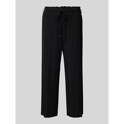 Spodnie materiałowe o kroju regular fit z plisami ze sklepu Peek&Cloppenburg  w kategorii Spodnie damskie - zdjęcie 170749734