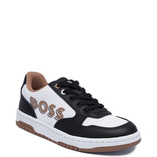 BOSS Kidswear Sneakersy | z dodatkiem skóry ze sklepu Gomez Fashion Store w kategorii Buty sportowe dziecięce - zdjęcie 170751052