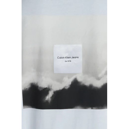 T-shirt męski biały Calvin Klein bawełniany z krótkim rękawem 