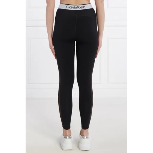 Czarne spodnie damskie Calvin Klein z elastanu