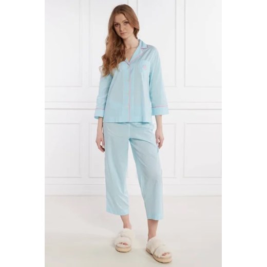 Piżama niebieska Ralph Lauren bez wzorów 