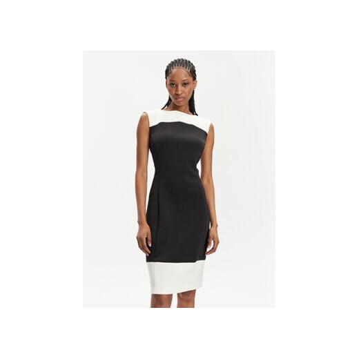 Calvin Klein Sukienka koktajlowa Neoprene K20K207029 Czarny Slim Fit ze sklepu MODIVO w kategorii Sukienki - zdjęcie 170752322