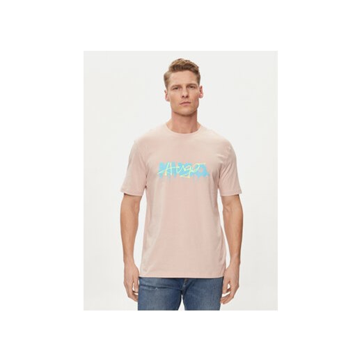 Hugo T-Shirt Decation 50515282 Różowy Regular Fit ze sklepu MODIVO w kategorii T-shirty męskie - zdjęcie 170752794