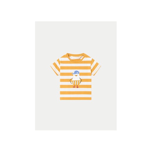 Mayoral T-Shirt 01003 Żółty Regular Fit ze sklepu MODIVO w kategorii Koszulki niemowlęce - zdjęcie 170752984