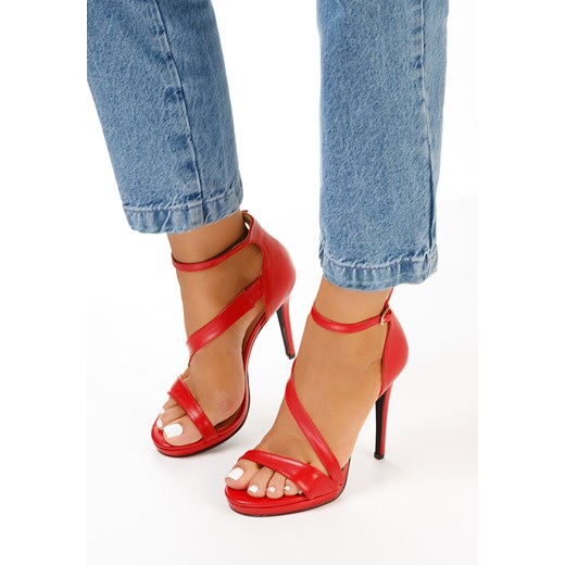 Czerwone sandały na szpilce Ribera Zapatos 37 Zapatos promocja