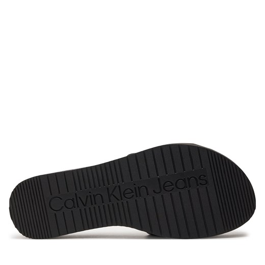 Klapki Calvin Klein Jeans Flatform Sandal Met YW0YW01036 Black BDS 40 eobuwie.pl