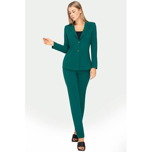 Kostium Clara zielony ze spodniami ze sklepu Tomasz Sar w kategorii Komplety i garnitury damskie - zdjęcie 170754923