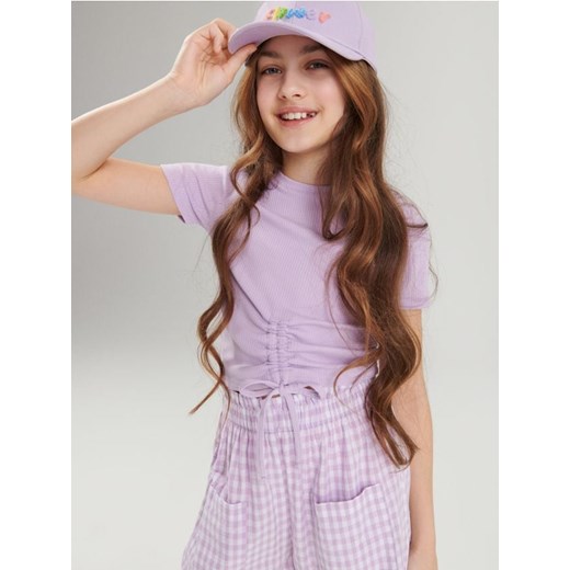 Sinsay - Koszulka - fioletowy ze sklepu Sinsay w kategorii Bluzki dziewczęce - zdjęcie 170757251