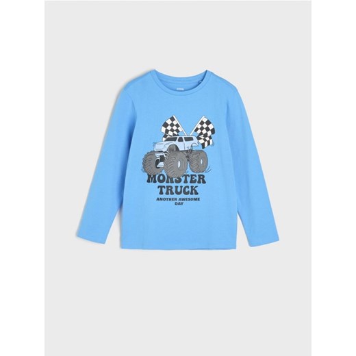 Sinsay - Koszulka z nadrukiem - mid blue ze sklepu Sinsay w kategorii T-shirty chłopięce - zdjęcie 170757351