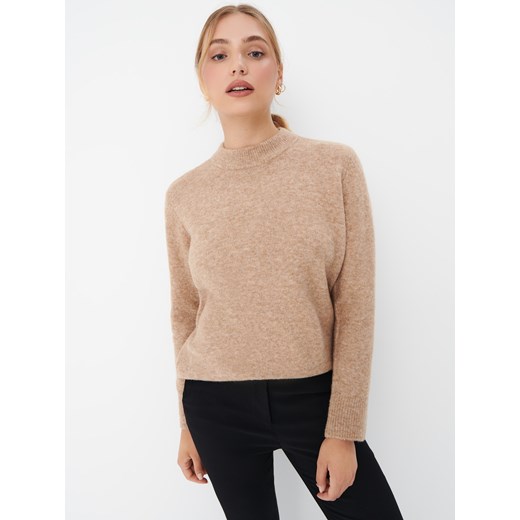 Mohito - Beżowy sweter - beżowy ze sklepu Mohito w kategorii Swetry damskie - zdjęcie 170766951