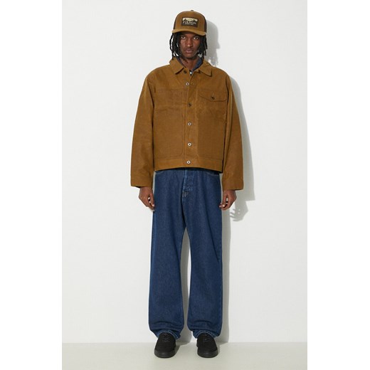 Filson kurtka jeansowa Short Lined Cruiser męska kolor brązowy przejściowa FMCPS0012 ze sklepu PRM w kategorii Kurtki męskie - zdjęcie 170769464